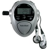  Announces distance covered, calories burned and elapsed time you have walked or jogged according to preset intervals or announces at touch of button. Ignores false step counts, thus calculations based on actual walking. Auto scan FM radio lets you listen for FM radio while working out.
